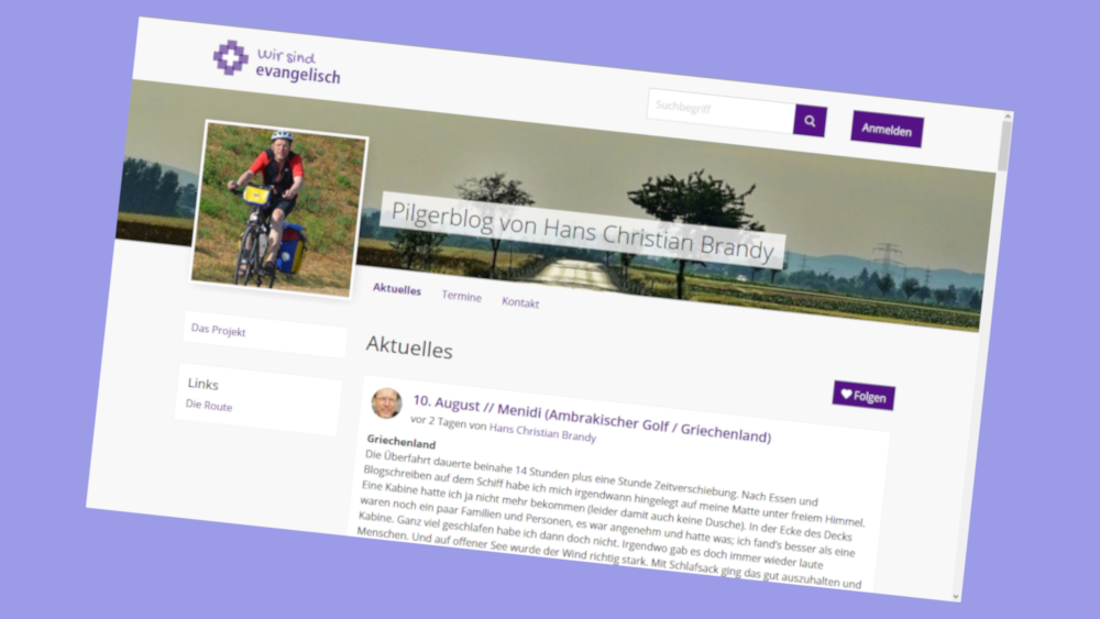 Mit dem Rad auf Pilgertour nach Israel