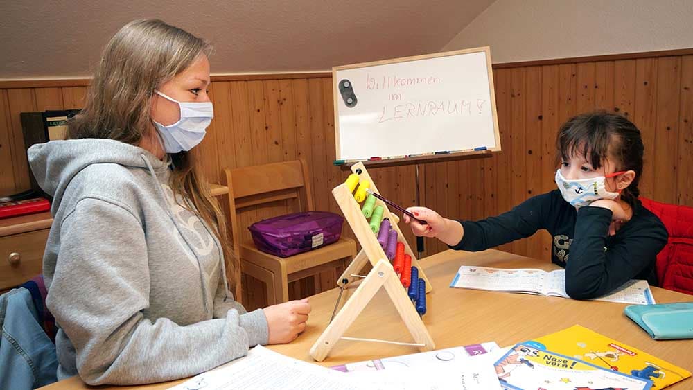 Mit den Hausaufgaben nicht allein