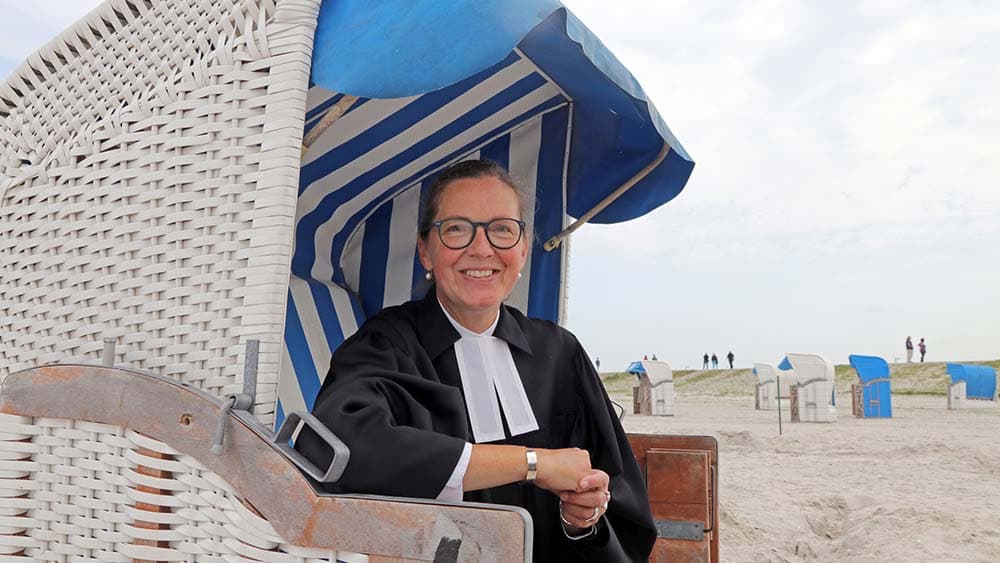 Hier gibt’s Seelsorge im Strandkorb