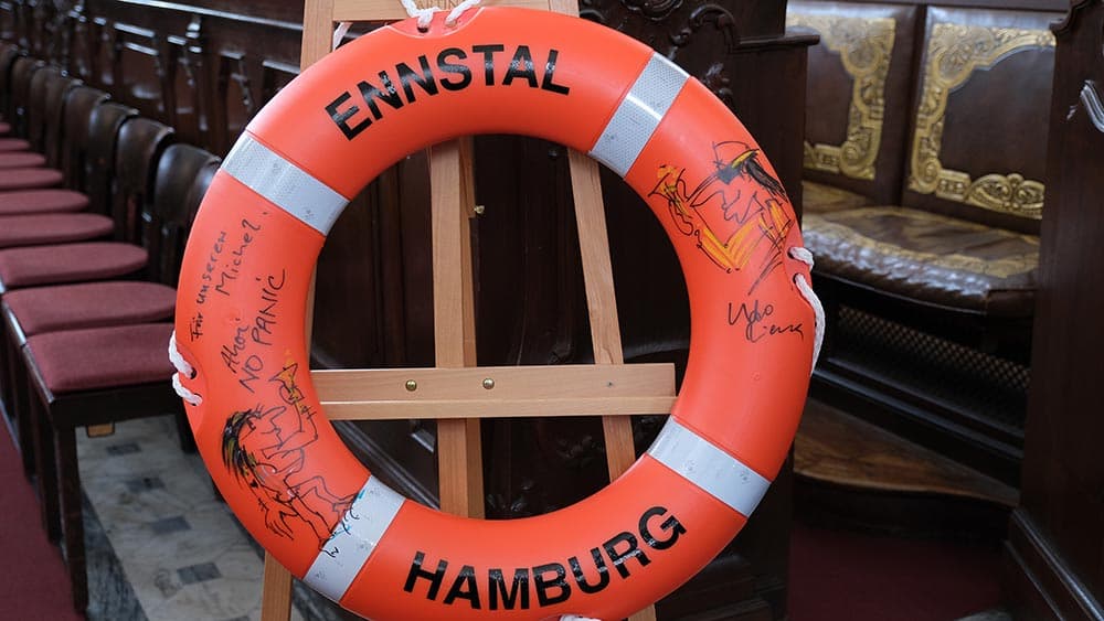 Rettungsring von Udo Lindenberg für den Michel