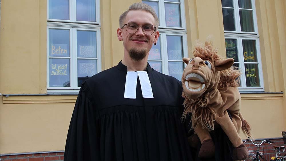 Mit Kamel in der Kita