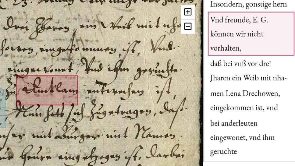 Alte Handschriften leicht lesbar gemacht