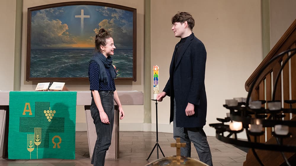 Hier wird Kirche mit Theater verknüpft
