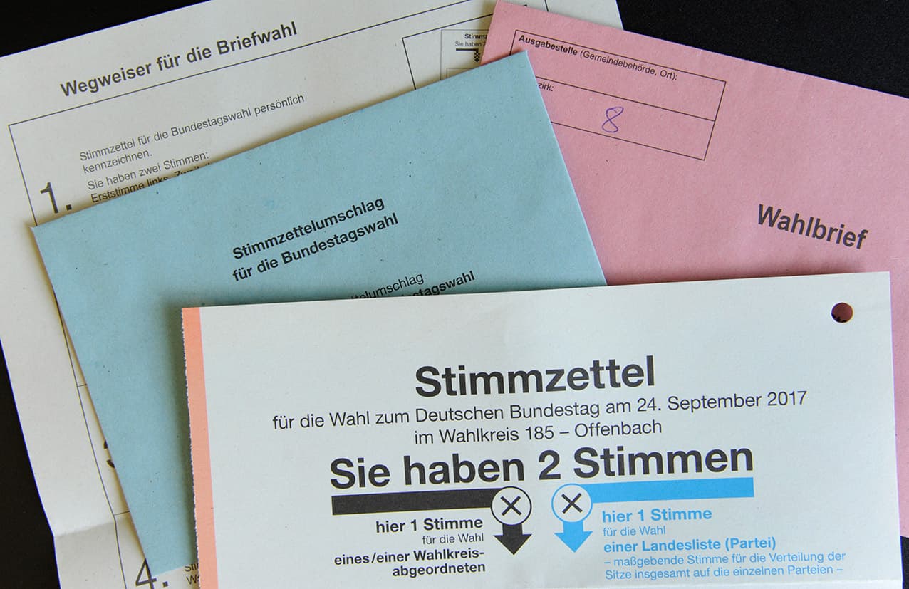 Stimmabgabe auf der Couch