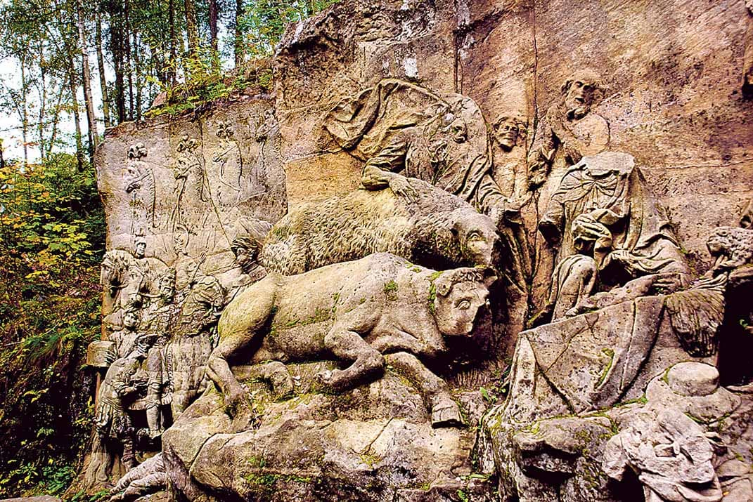 Eine Galerie mitten im Wald