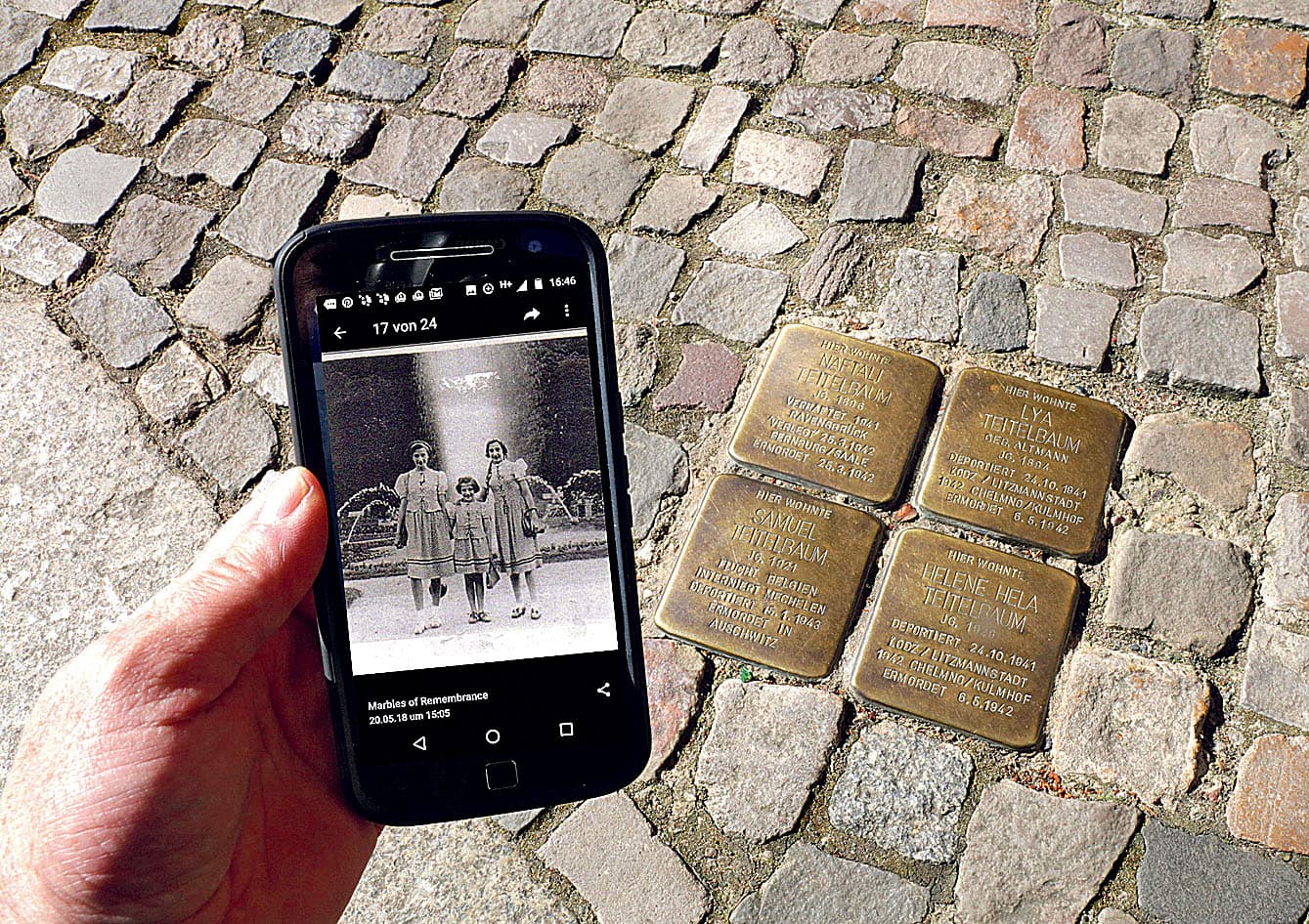 Smartphone-Chat mit Zeitzeugen