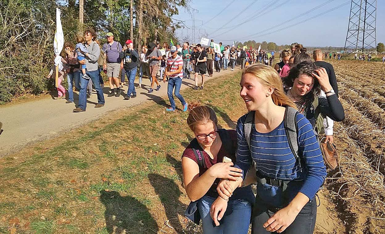 Bunter Protest für Kohleausstieg