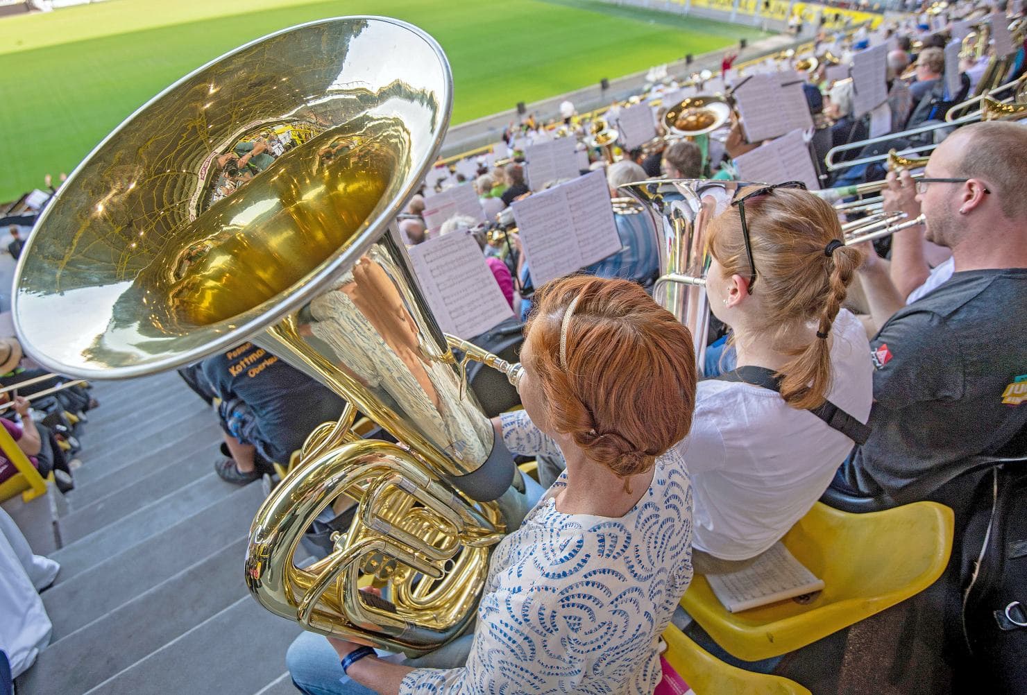 Die Fanfare auf dem Klopapier