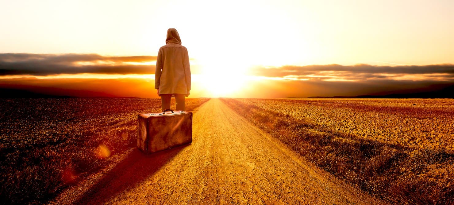 Mit leichtem Gepäck