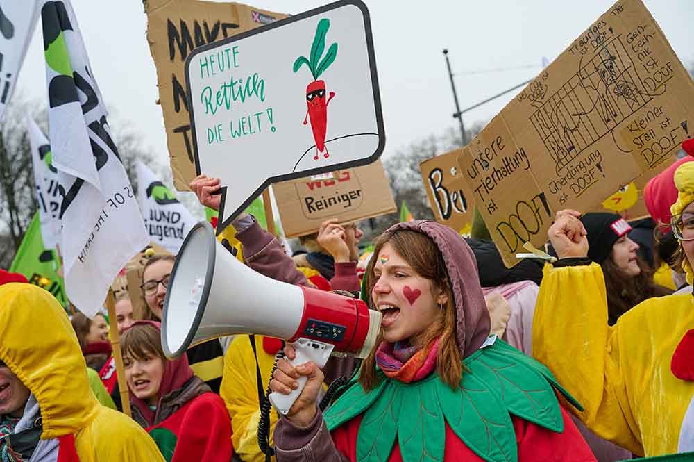 Tausende demonstrieren in Berlin für Agrarwende