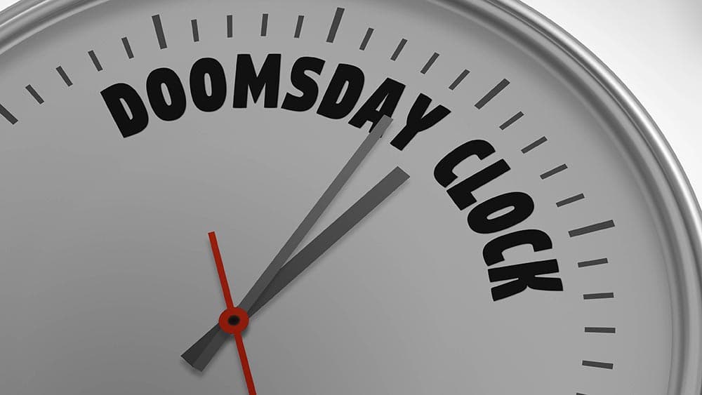 Weltuntergangsuhr nur noch 85 Sekunden vor Mitternacht