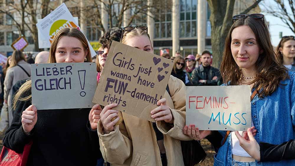 Evangelische Frauen beteiligen sich am globalen Frauenstreik